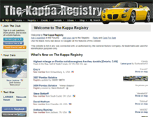 Tablet Screenshot of kapparegistry.com